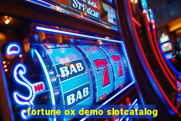 fortune ox demo slotcatalog